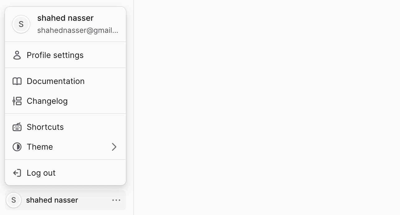 Profile Quick Actions