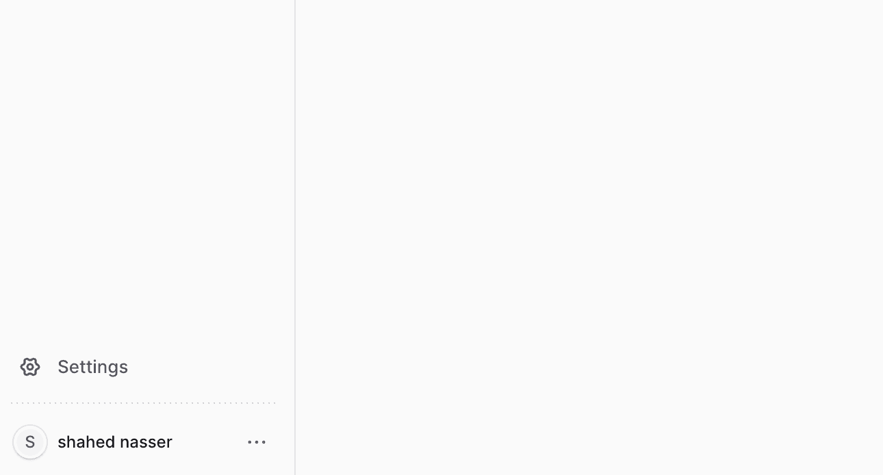 Settings and profile